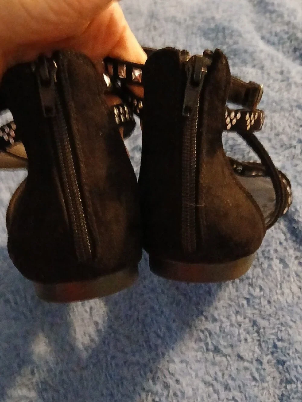 Dream Pairs Black Studded Strappy Women's Sandals